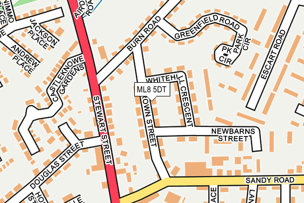 ML8 5DT map - OS OpenMap – Local (Ordnance Survey)