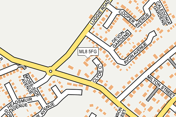 ML8 5FG map - OS OpenMap – Local (Ordnance Survey)