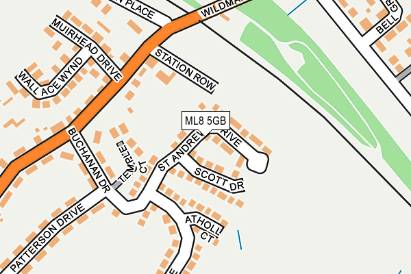 ML8 5GB map - OS OpenMap – Local (Ordnance Survey)