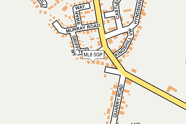 ML8 5GP map - OS OpenMap – Local (Ordnance Survey)