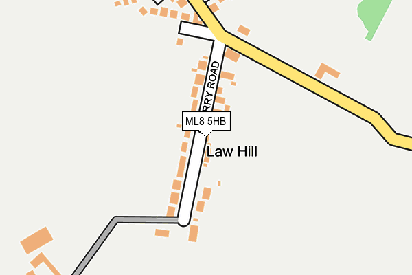 ML8 5HB map - OS OpenMap – Local (Ordnance Survey)