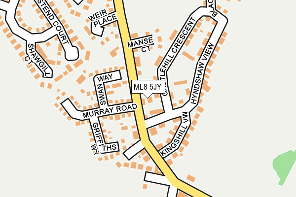 ML8 5JY map - OS OpenMap – Local (Ordnance Survey)
