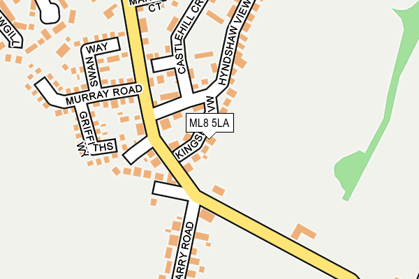 ML8 5LA map - OS OpenMap – Local (Ordnance Survey)