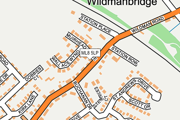 ML8 5LP map - OS OpenMap – Local (Ordnance Survey)