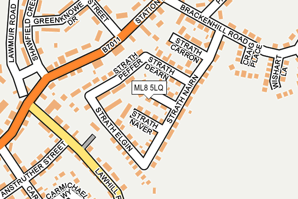 ML8 5LQ map - OS OpenMap – Local (Ordnance Survey)