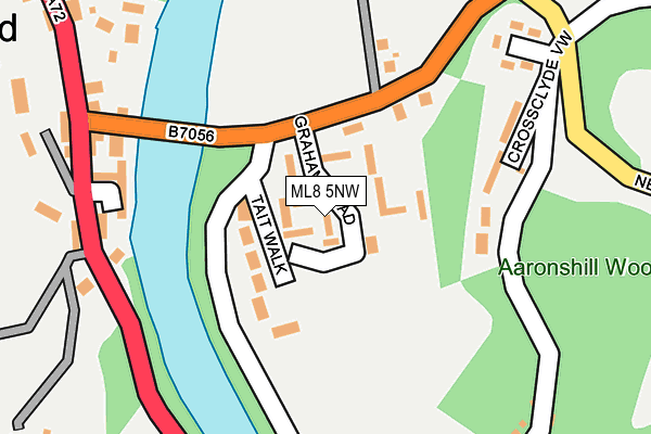 ML8 5NW map - OS OpenMap – Local (Ordnance Survey)