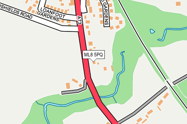 ML8 5PQ map - OS OpenMap – Local (Ordnance Survey)