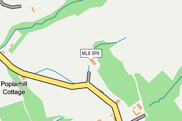 ML8 5PX map - OS OpenMap – Local (Ordnance Survey)