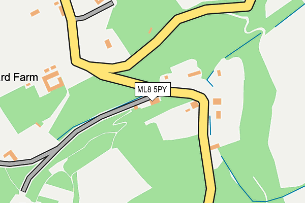 ML8 5PY map - OS OpenMap – Local (Ordnance Survey)