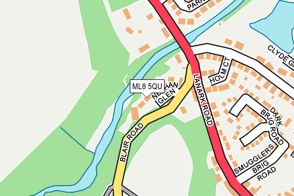 ML8 5QU map - OS OpenMap – Local (Ordnance Survey)