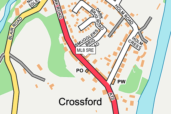 Map of CROSSFORD GARAGE LIMITED at local scale
