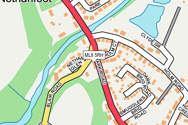 ML8 5RH map - OS OpenMap – Local (Ordnance Survey)