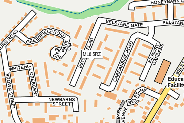 ML8 5RZ map - OS OpenMap – Local (Ordnance Survey)