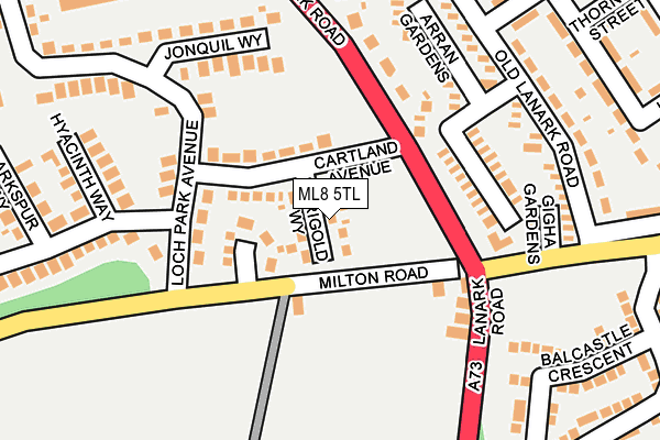 ML8 5TL map - OS OpenMap – Local (Ordnance Survey)