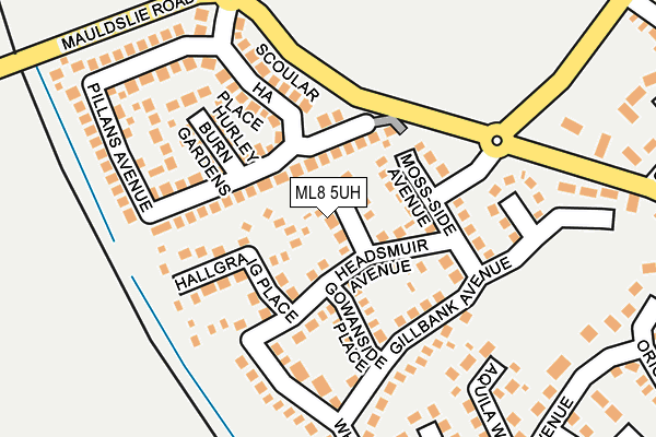 ML8 5UH map - OS OpenMap – Local (Ordnance Survey)