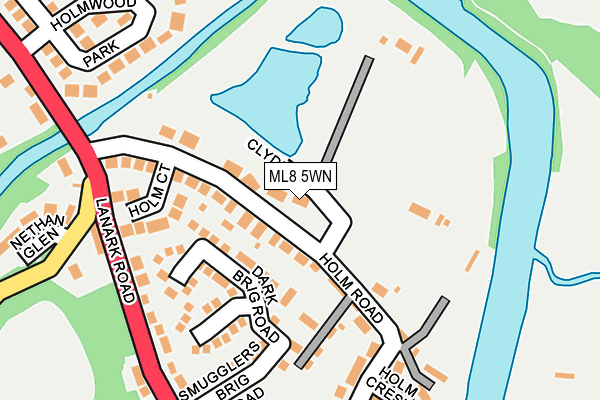 ML8 5WN map - OS OpenMap – Local (Ordnance Survey)