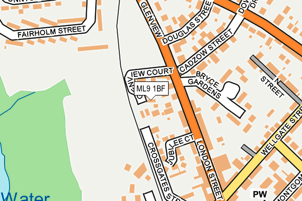 ML9 1BF map - OS OpenMap – Local (Ordnance Survey)