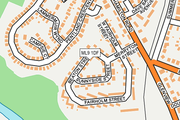 ML9 1DF map - OS OpenMap – Local (Ordnance Survey)