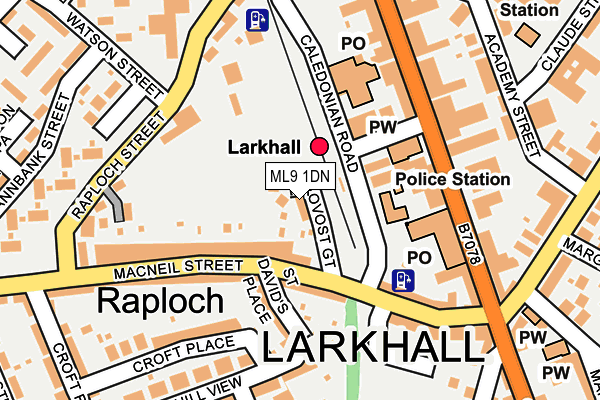 ML9 1DN map - OS OpenMap – Local (Ordnance Survey)