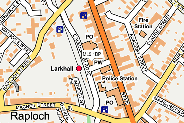 ML9 1DP map - OS OpenMap – Local (Ordnance Survey)