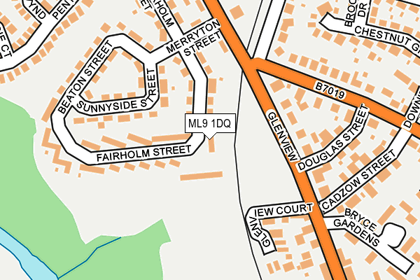 ML9 1DQ map - OS OpenMap – Local (Ordnance Survey)