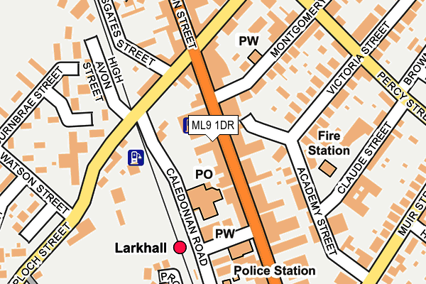Map of MARMARIS BARBER LARKHALL LIMITED at local scale