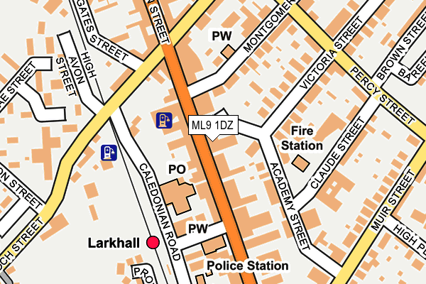 ML9 1DZ map - OS OpenMap – Local (Ordnance Survey)