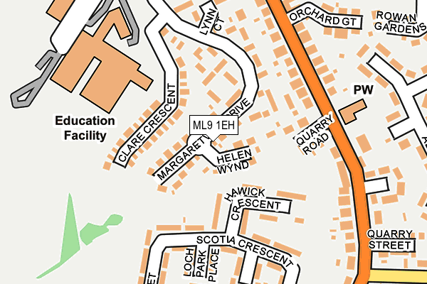 ML9 1EH map - OS OpenMap – Local (Ordnance Survey)