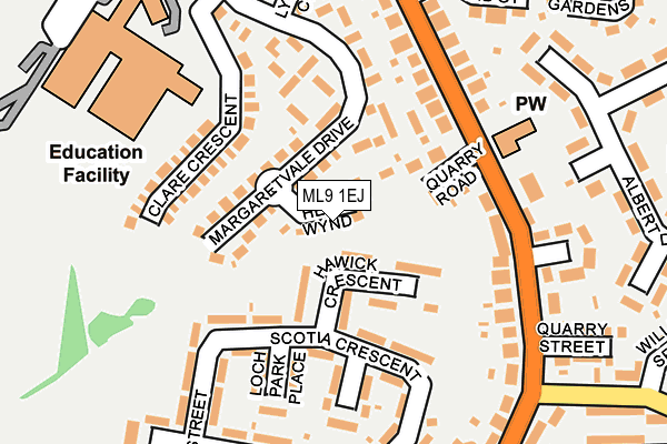 ML9 1EJ map - OS OpenMap – Local (Ordnance Survey)