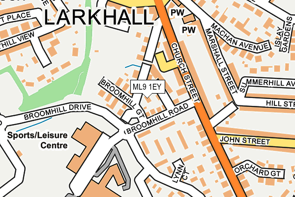 ML9 1EY map - OS OpenMap – Local (Ordnance Survey)