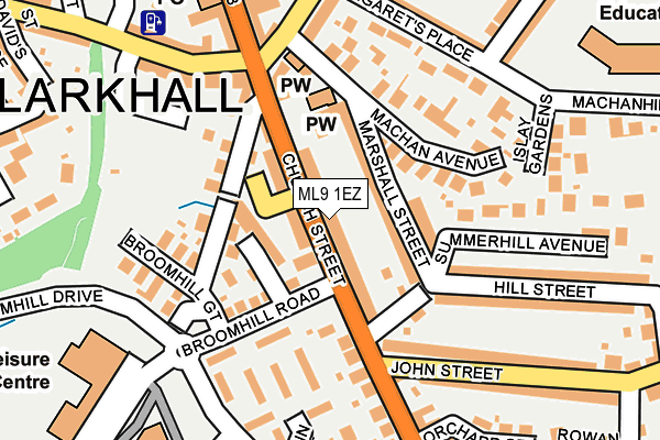 ML9 1EZ map - OS OpenMap – Local (Ordnance Survey)