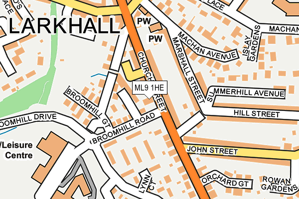 ML9 1HE map - OS OpenMap – Local (Ordnance Survey)