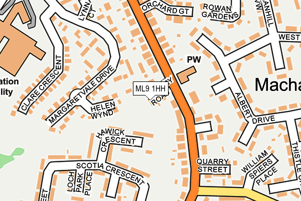ML9 1HH map - OS OpenMap – Local (Ordnance Survey)