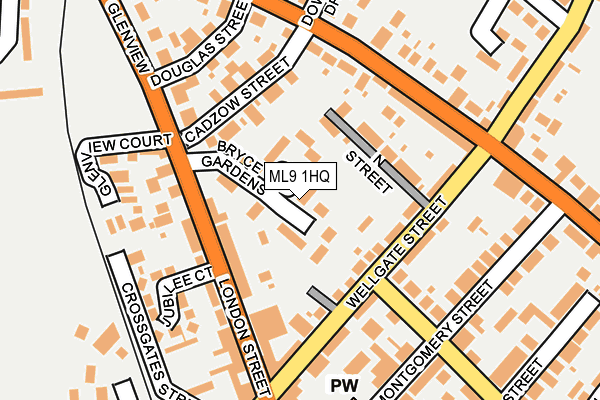 ML9 1HQ map - OS OpenMap – Local (Ordnance Survey)