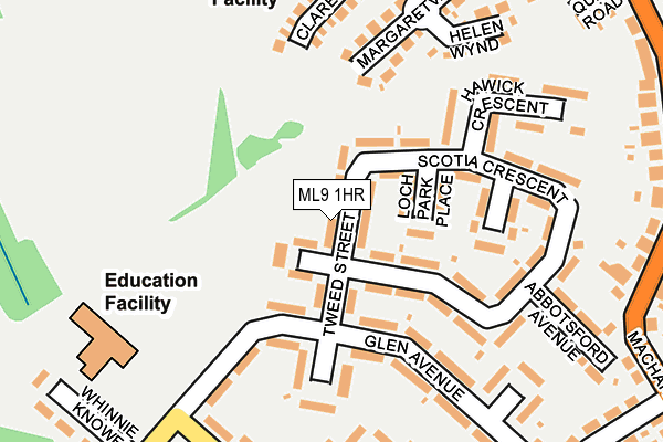 ML9 1HR map - OS OpenMap – Local (Ordnance Survey)