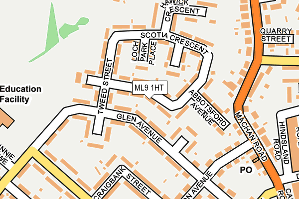ML9 1HT map - OS OpenMap – Local (Ordnance Survey)