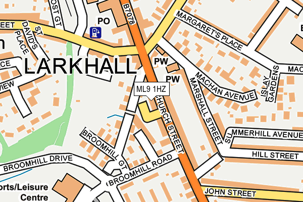 ML9 1HZ map - OS OpenMap – Local (Ordnance Survey)