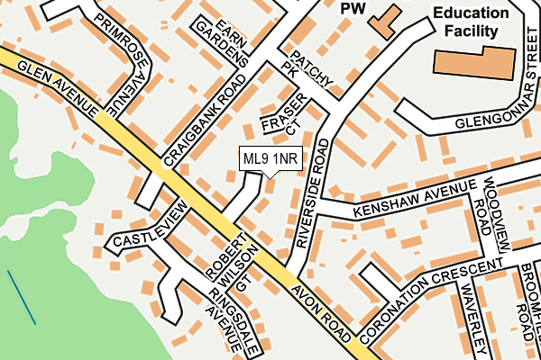 ML9 1NR map - OS OpenMap – Local (Ordnance Survey)