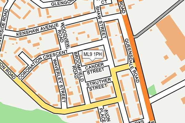 ML9 1PH map - OS OpenMap – Local (Ordnance Survey)