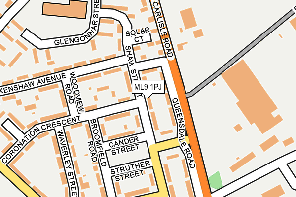 ML9 1PJ map - OS OpenMap – Local (Ordnance Survey)