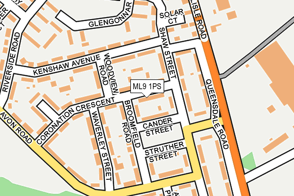 ML9 1PS map - OS OpenMap – Local (Ordnance Survey)