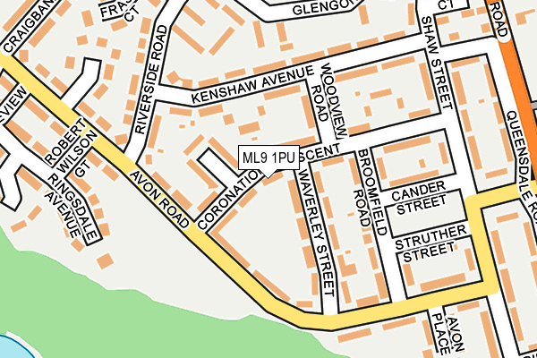 ML9 1PU map - OS OpenMap – Local (Ordnance Survey)