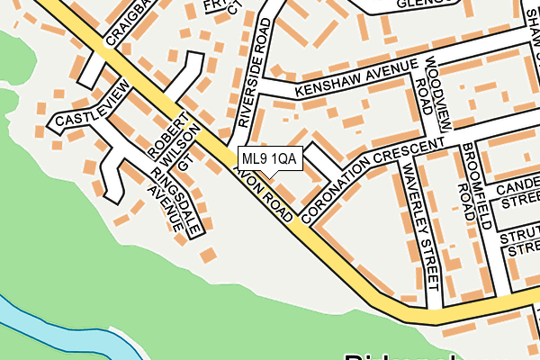 ML9 1QA map - OS OpenMap – Local (Ordnance Survey)