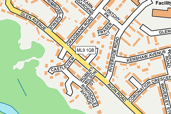ML9 1QB map - OS OpenMap – Local (Ordnance Survey)