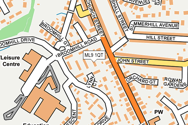 ML9 1QT map - OS OpenMap – Local (Ordnance Survey)