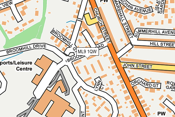 ML9 1QW map - OS OpenMap – Local (Ordnance Survey)