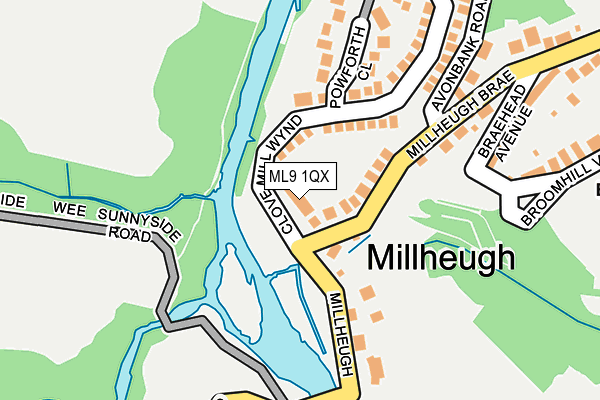ML9 1QX map - OS OpenMap – Local (Ordnance Survey)