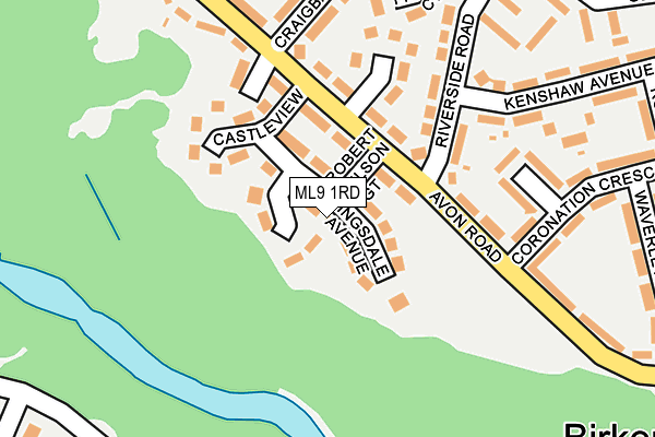 ML9 1RD map - OS OpenMap – Local (Ordnance Survey)