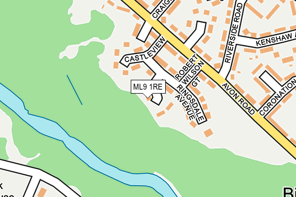 ML9 1RE map - OS OpenMap – Local (Ordnance Survey)