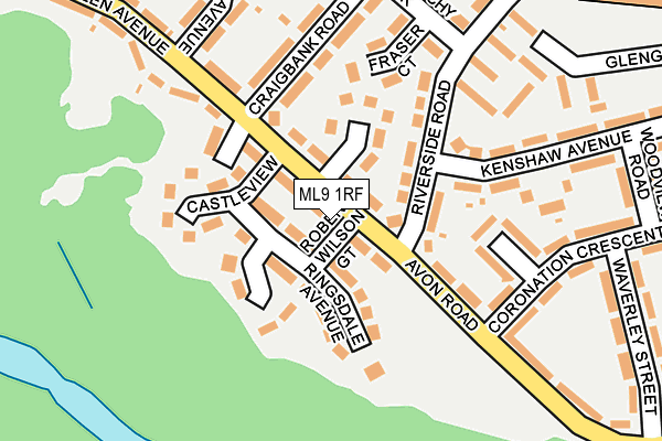 ML9 1RF map - OS OpenMap – Local (Ordnance Survey)